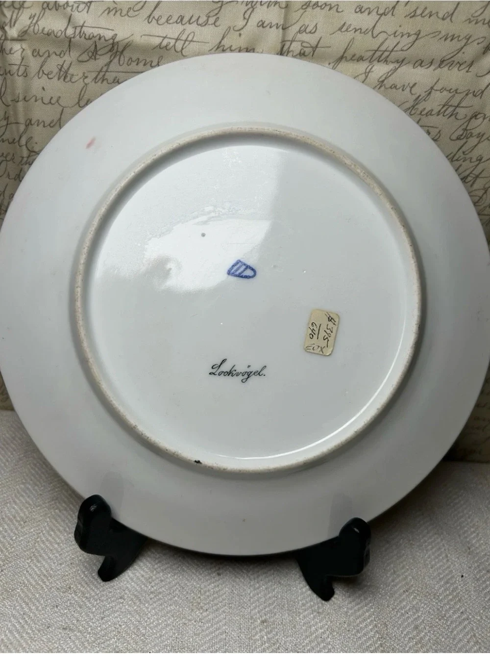 Antique Royal Vienna Style Cabinet Plate - Lockvogel - Beehive Mark - 19th Cent.